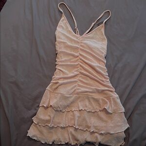 Wild Fable Light Pink Ruffled Fabric